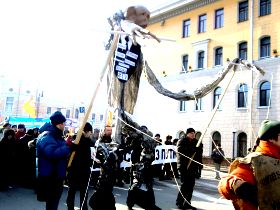 Шествие "За честные выборы" в Томске. Фото: Екатерина Болтовская