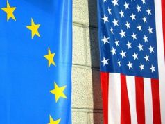Флаги ЕС и США. Фото: newsper.net