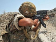 Стрелок в Нагорном Карабахе. Фото: kavpolit.com.