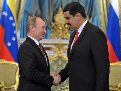 Владимир Путин и Николас Мадуро во время встречи в Кремле. Фото: ТАСС / Алексей Никольский