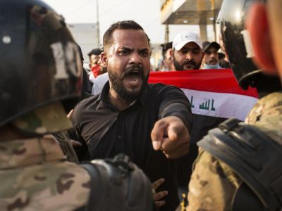 Иракский протестующий. Фото: AFP