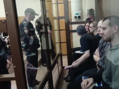 Обвиняемые по делу "Нового величия" в суде, 8.05.2018 года. Фото: "Радио Свобода"