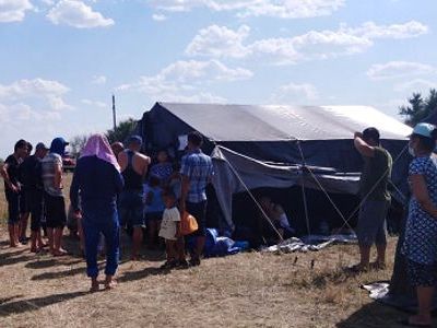 Палаточный лагерь для мигрантов. Фото: samru.ru