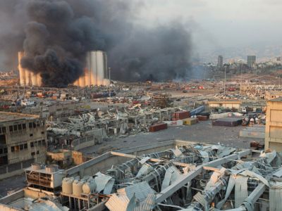 Взрыв в Бейруте.  Фото: Reuters